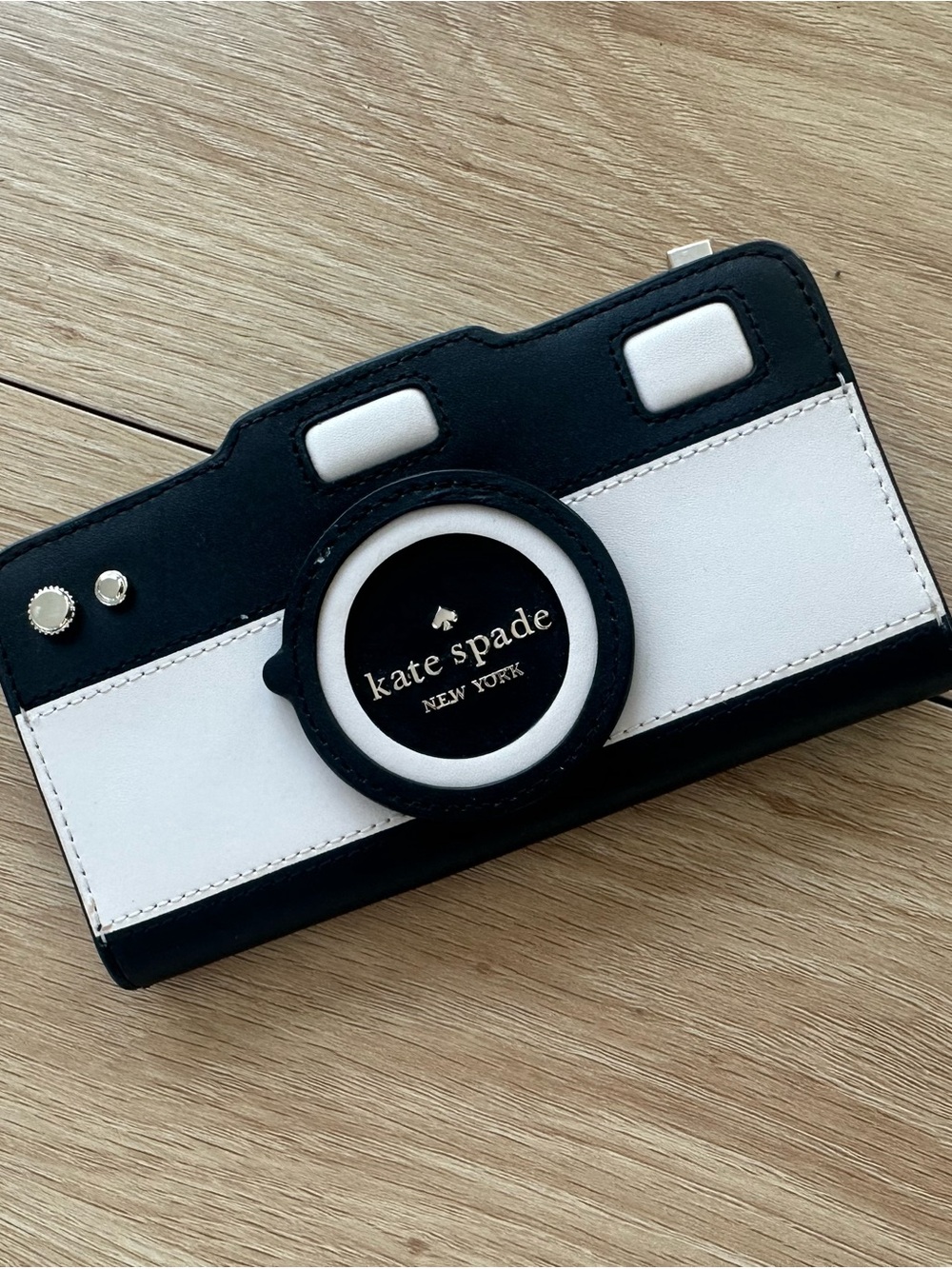 Kate spade Black and White Camera Wallet